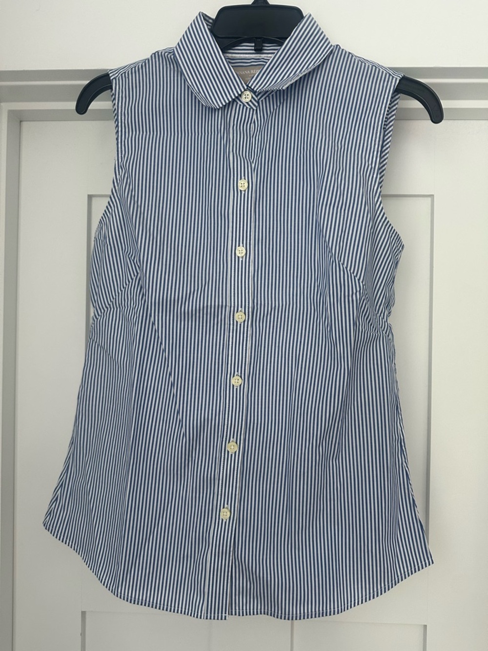 Banana Republic Blue & White Striped Shirt